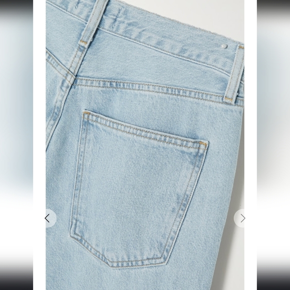 Agolde Minka Light Blue Wide Leg Cargo Jeans Size 27 - Picture 6 of 15